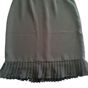 Elegant Black Pleated Skirt